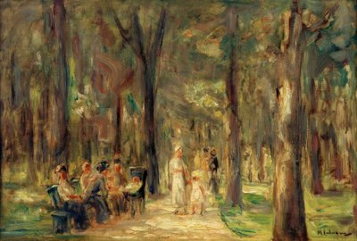 In het Tiergarten door Max Liebermann